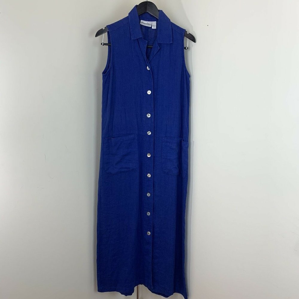 Private Edition By Chico's Linen Maxi Dress  Small